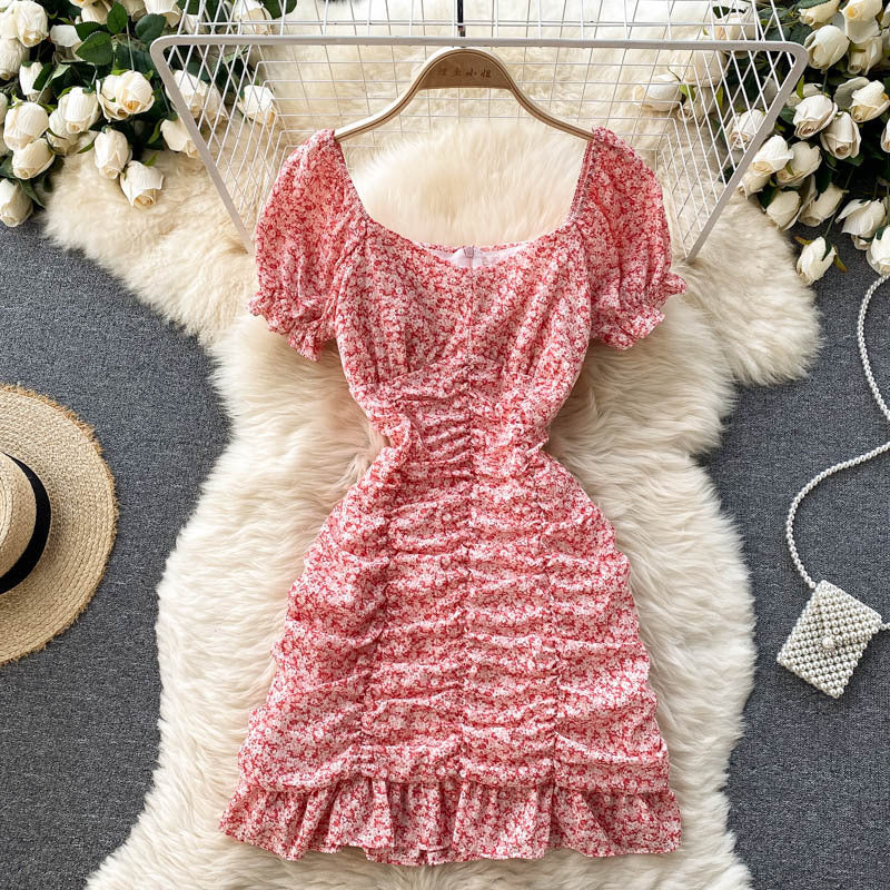 New Summer Women's Short Floral Dress