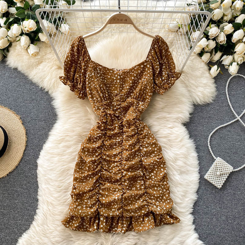 New Summer Women's Short Floral Dress