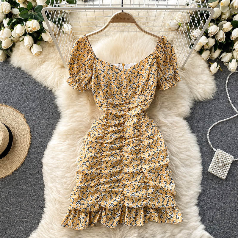 New Summer Women's Short Floral Dress