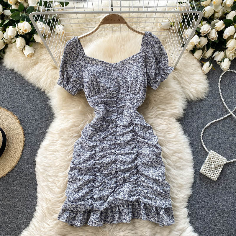 New Summer Women's Short Floral Dress