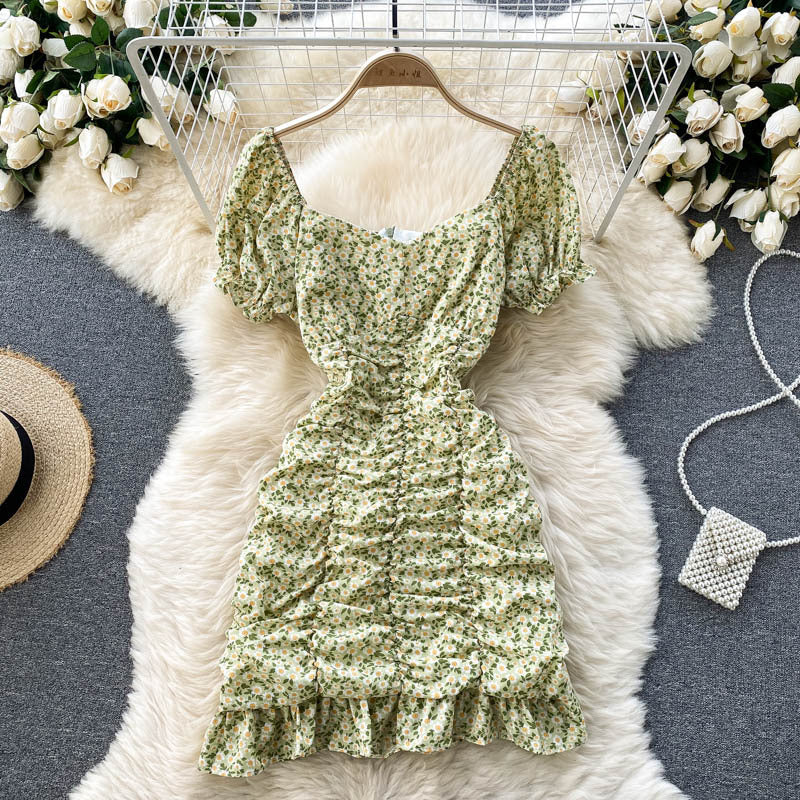 New Summer Women's Short Floral Dress