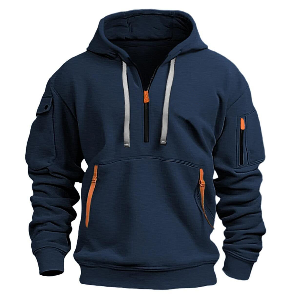 Casual Sports Jacket With Zipper And Pocket