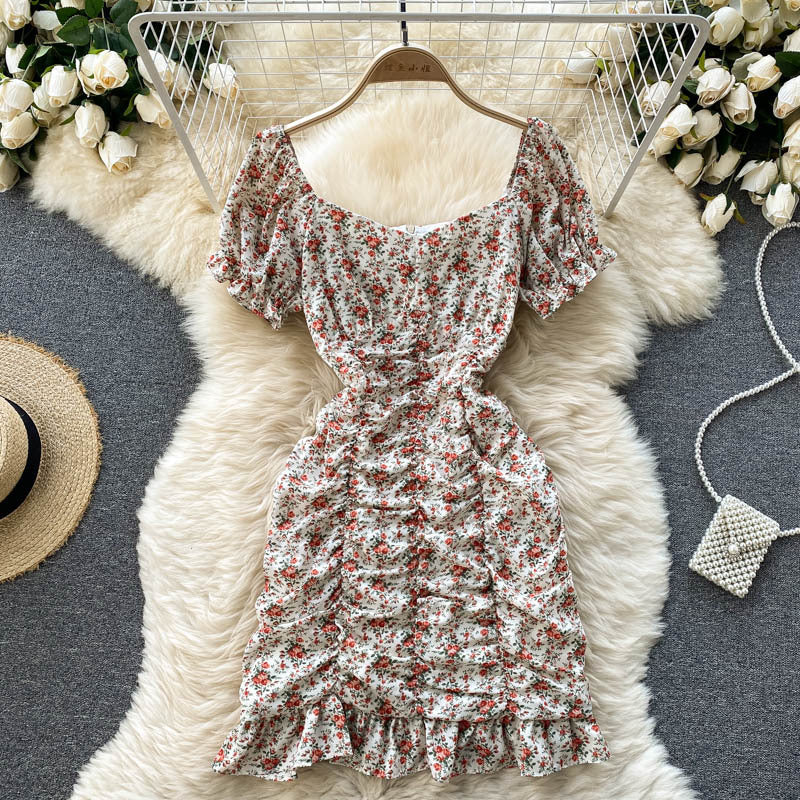 New Summer Women's Short Floral Dress