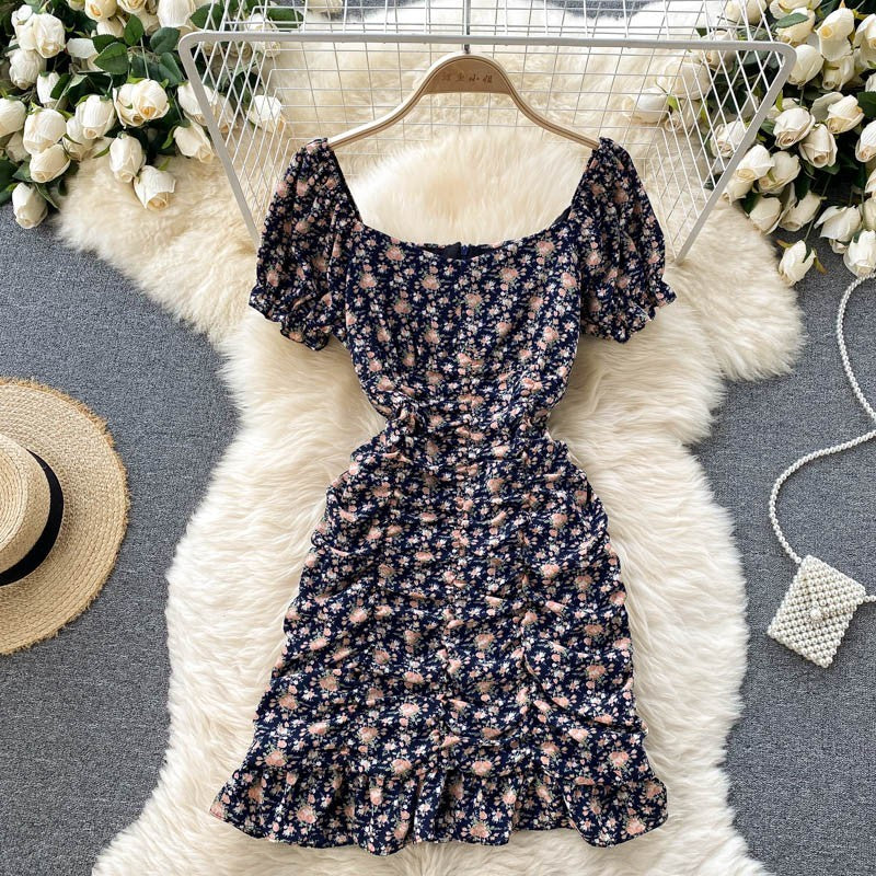 New Summer Women's Short Floral Dress