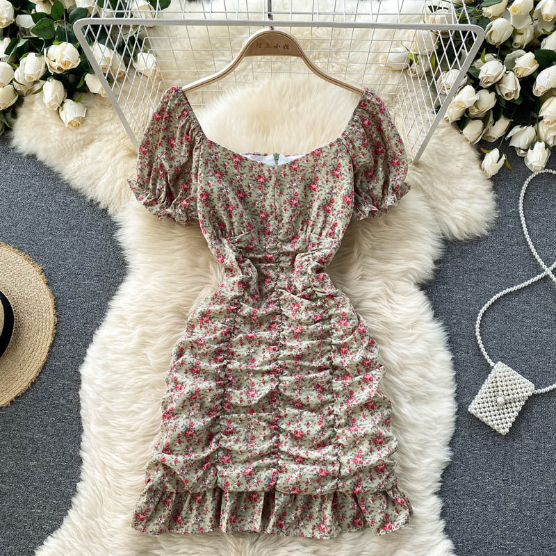 New Summer Women's Short Floral Dress