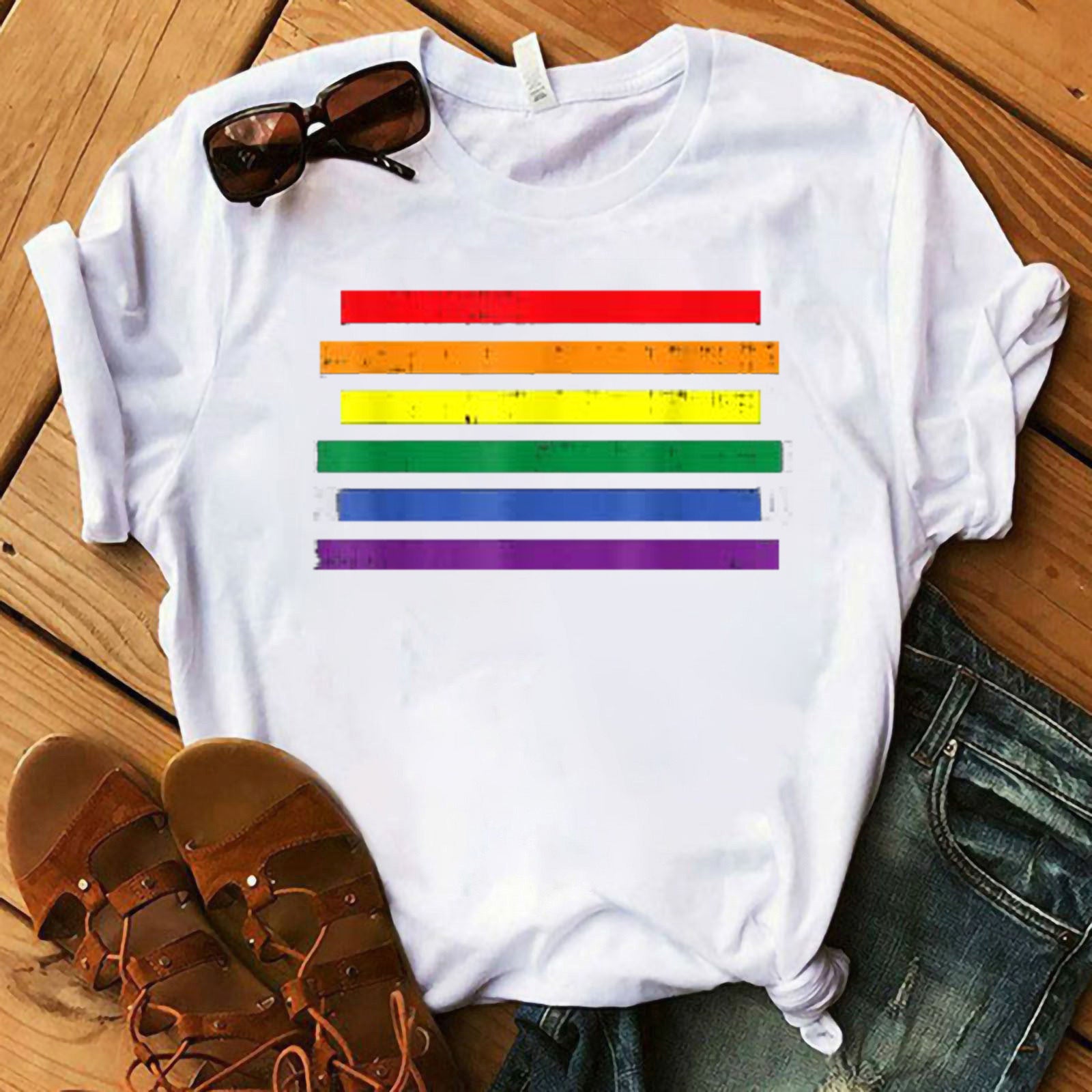 T-Shirt With rainbow Colors