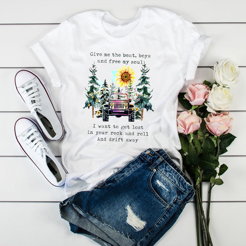 Women's Short-sleeved Loose T-shirt