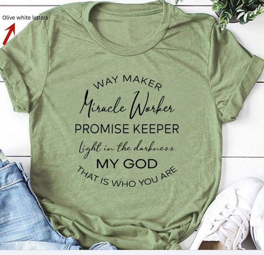 T-Shirt With Christian Phrase