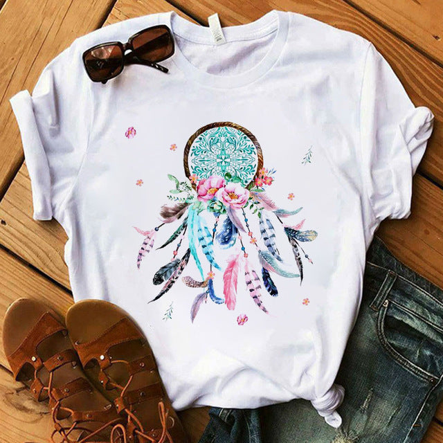 Women's t-shirt beautiful flower T-shirt