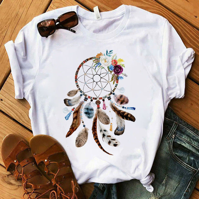 Women's t-shirt beautiful flower T-shirt