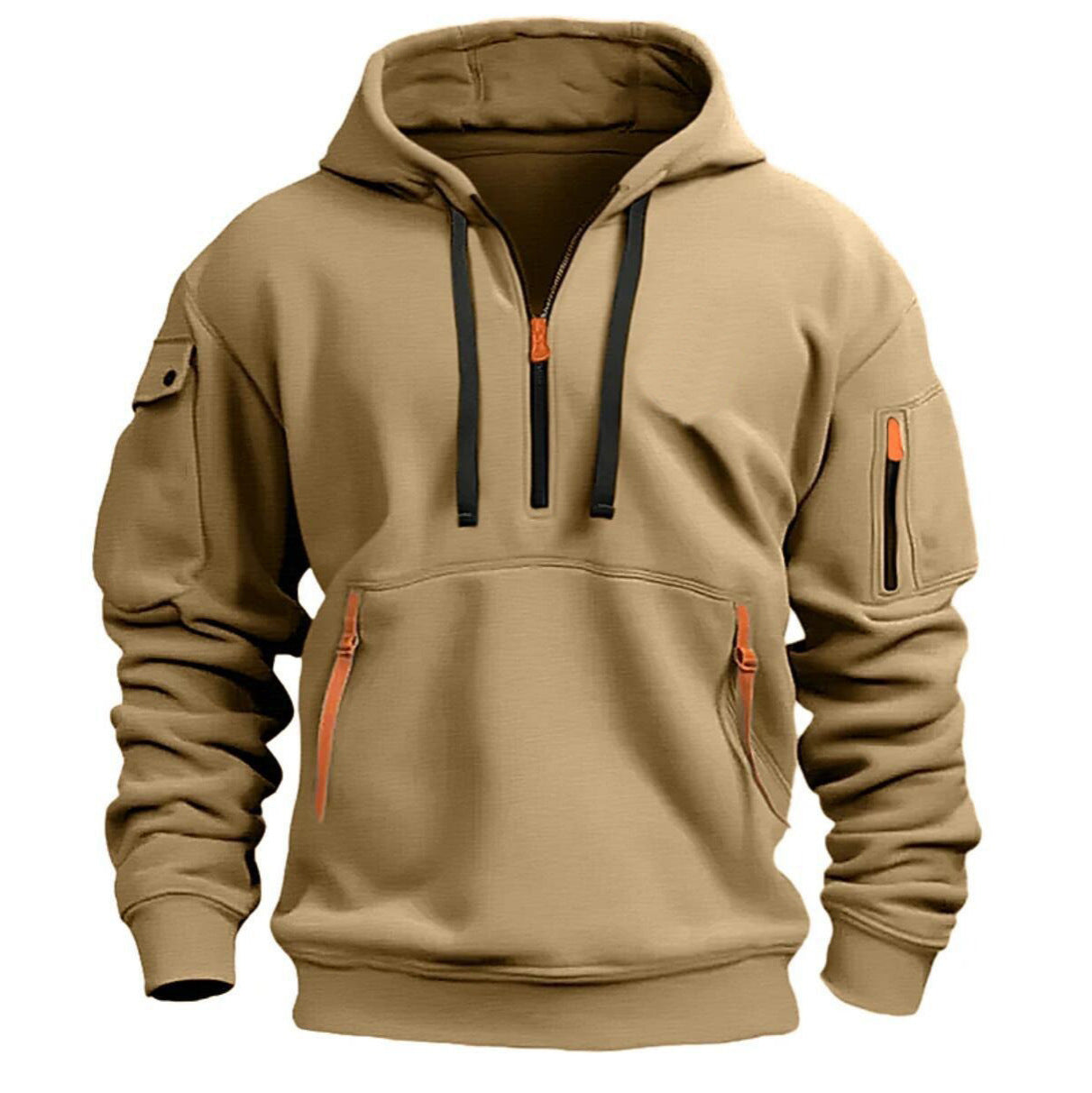 Casual Sports Jacket With Zipper And Pocket