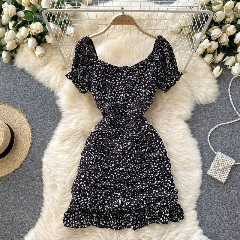 New Summer Women's Short Floral Dress
