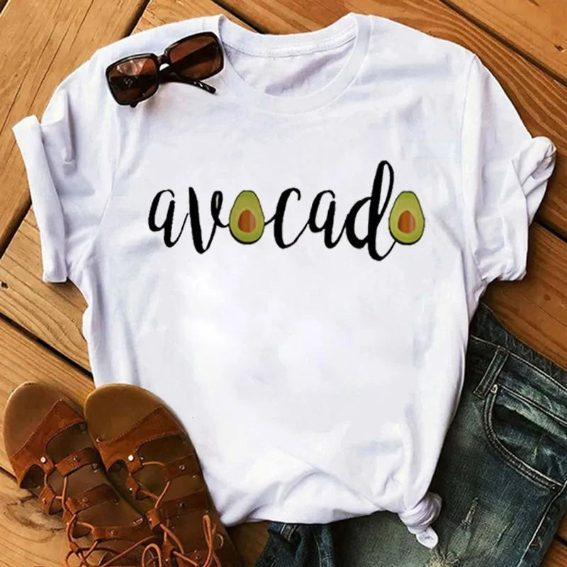 Animated Avocado Short Sleeve T-Shirt