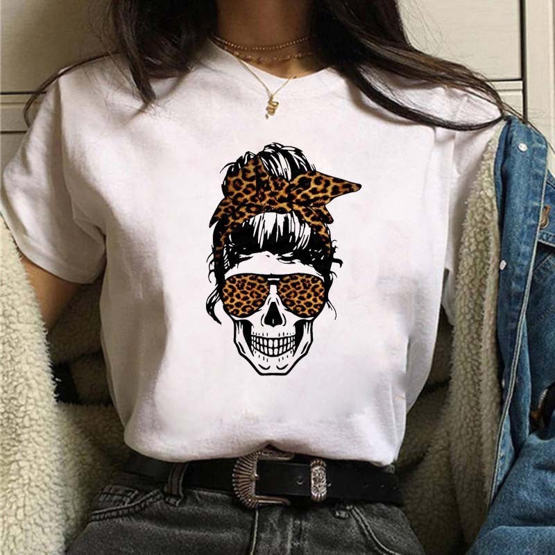 Women's Floral Skull Shirt