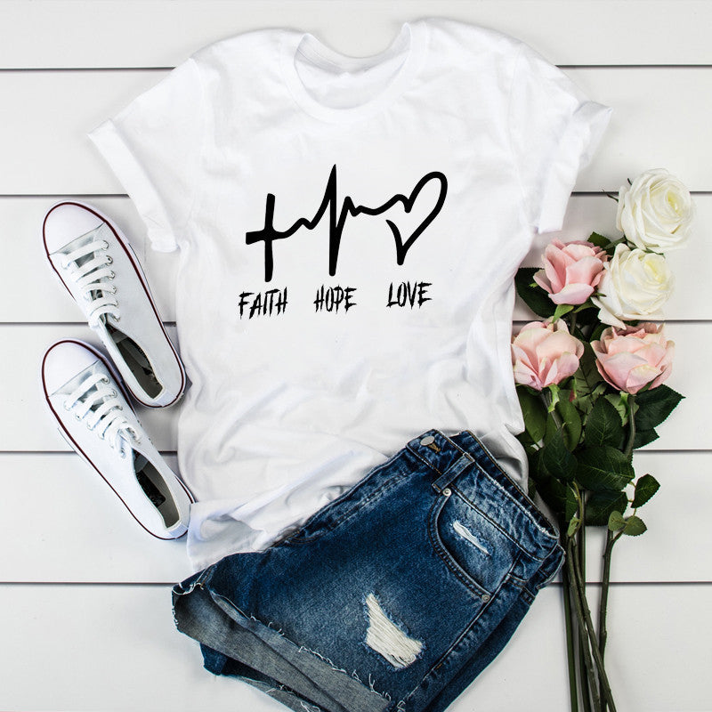 Women's Short-sleeved Loose T-shirt