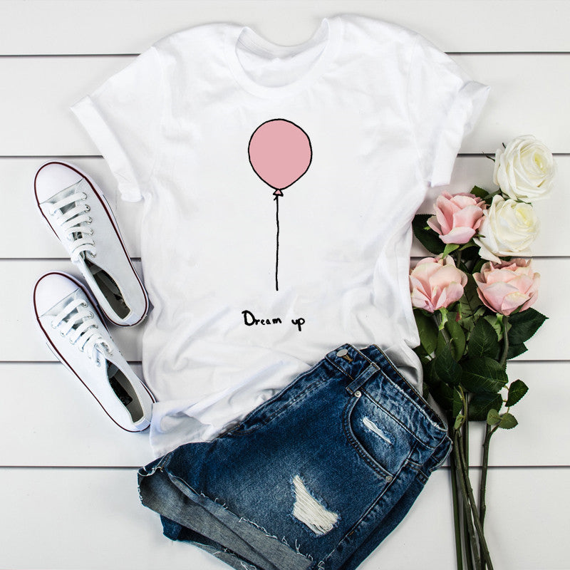 Women's Short-sleeved Loose T-shirt