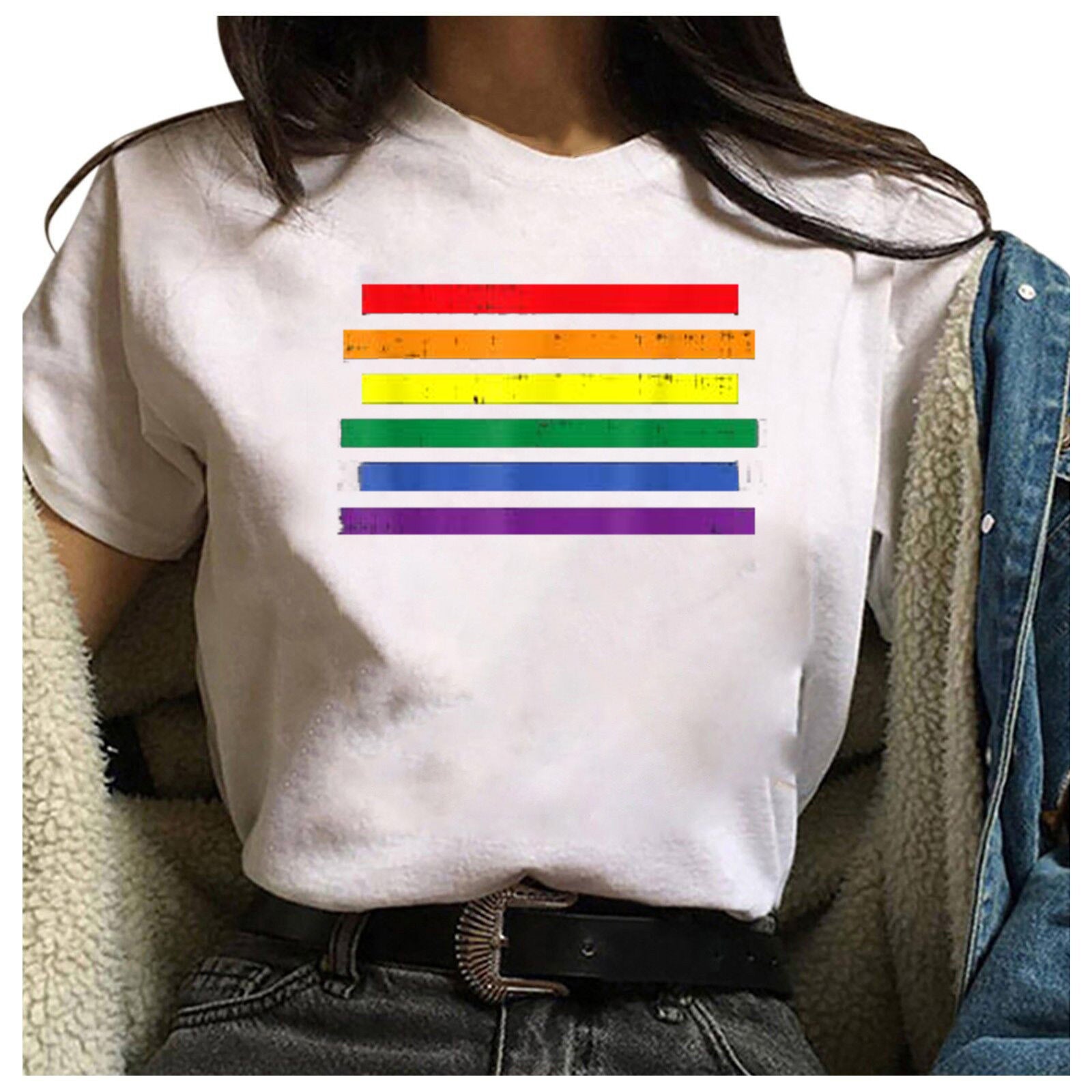 T-Shirt With rainbow Colors