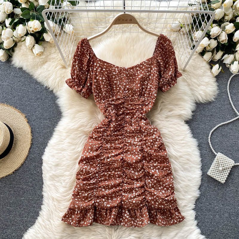 New Summer Women's Short Floral Dress