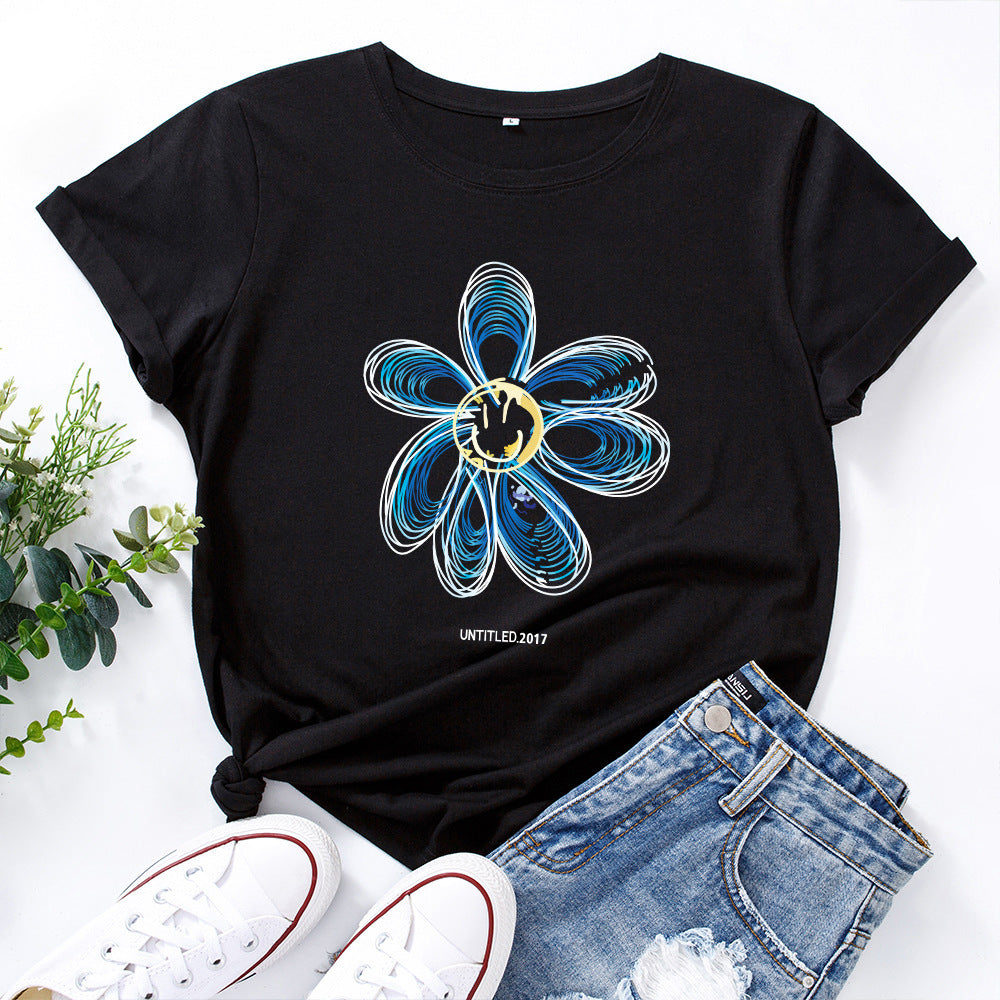 Drawn Flower t-shirt