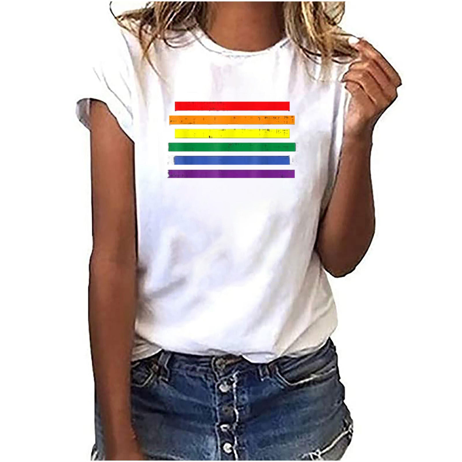 T-Shirt With rainbow Colors